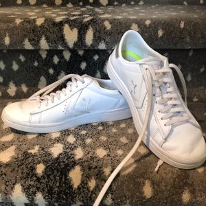 Converse White Leather Sneakers